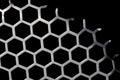 Metal Background hexagon pattern