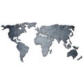 Metal background world map Royalty Free Stock Photo