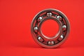 Metal ball bearing. Spare parts Royalty Free Stock Photo