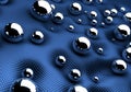 Chrome Spheres Abstract Background