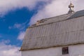 Metal barn roof.