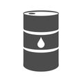 Metal barrel with oil icon. Vector illustration Royalty Free Stock Photo