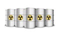 Metal barrels ,oil sign toxic hazard death, illustration