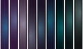 Metal bars with different colors