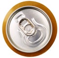 Metal beer can, unopened Royalty Free Stock Photo