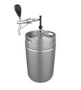 Metal Beer Keg Isolated Royalty Free Stock Photo