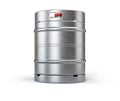 Metal beer keg isolated on white background with clipping path included. 3D render. Royalty Free Stock Photo