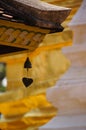 Metal bell at Wat Pong Sanuk Tai Temple in Lampang,Thailand. Royalty Free Stock Photo