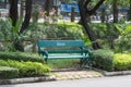 Metal bench in Chatuchak Park Royalty Free Stock Photo