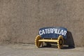 A metal bench made locally from Gear wheels of a tracked Farm Bulldozer