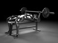 Metal bench press Royalty Free Stock Photo