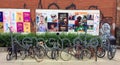 Metal Bicycle Rack in Kensington Area of Downtown Toronto