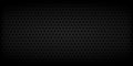 Metal Black Background Perforated by Hexagon. Dark Gray Iron Background. Steel Honeycomb Texture Wallpaper with Gradient Royalty Free Stock Photo