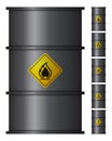 Metal Black Barrel Oil