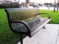 Metal Black Park Bench