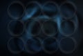 Textured blue spiral metal black background. Royalty Free Stock Photo