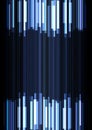 Metal blue frequency bar overlap in dark background