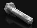 Metal bolt (clipping path included)