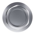 Metal bolt nut with washer top view Royalty Free Stock Photo