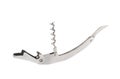 Metal bottle-screw corkscrew isolated Royalty Free Stock Photo