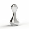 Minimal Silver Lamp Shape With Playful Streamlined Forms Royalty Free Stock Photo