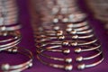 Metal bracelets Royalty Free Stock Photo