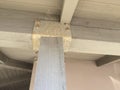 Metal bracket structure beam support