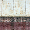 Metal and brick texture