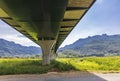 Metal bridge structure Royalty Free Stock Photo