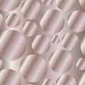 Metal bronze gradient circles seamless pattern Royalty Free Stock Photo