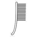 Metal brush icon, outline style