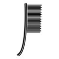 Metal brush icon, simple style