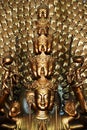 Metal budha statue in the pagoda