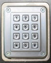 Metal button phone keypad background Royalty Free Stock Photo