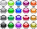 Metal buttons. [Vector] Royalty Free Stock Photo