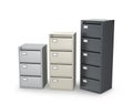 Metal cabinets for savings. Royalty Free Stock Photo