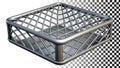 Metal cage texture wire mesh or industrial enclosure png transparent image Generative AI