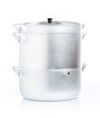 Metal casseroles with lid Royalty Free Stock Photo