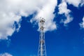 Metal cell phone tower Royalty Free Stock Photo