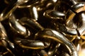 Metal chain close links Royalty Free Stock Photo