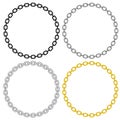 Metal Chain Link Circle Vector Illustration Royalty Free Stock Photo