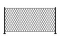 Metal chain link fence. Mesh steel net texture fence cage grid wall. Barrier, gate, secured property. The chain link of fence wire