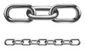 Metal chain links illustration Royalty Free Stock Photo