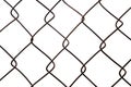 Metal chain links wire-mesh close-up Royalty Free Stock Photo