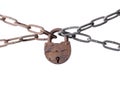 Metal chain and lock