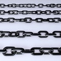 Metal chains colored silver 3d illustration