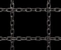 Metal chains frame Royalty Free Stock Photo