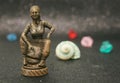 METAL CHESS PIECE - SMILE AND COLORS Royalty Free Stock Photo