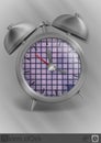 Metal Classic Style Alarm Clock Royalty Free Stock Photo