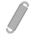 Metal coil icon, outline style